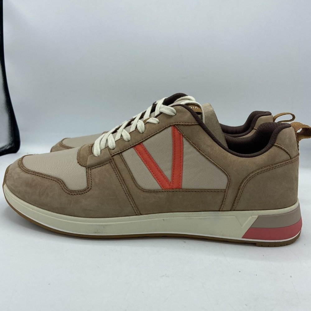Vionic Women Curran Rechelle Brown Pink Beige Athletic Shoes Size 12 Nubuck